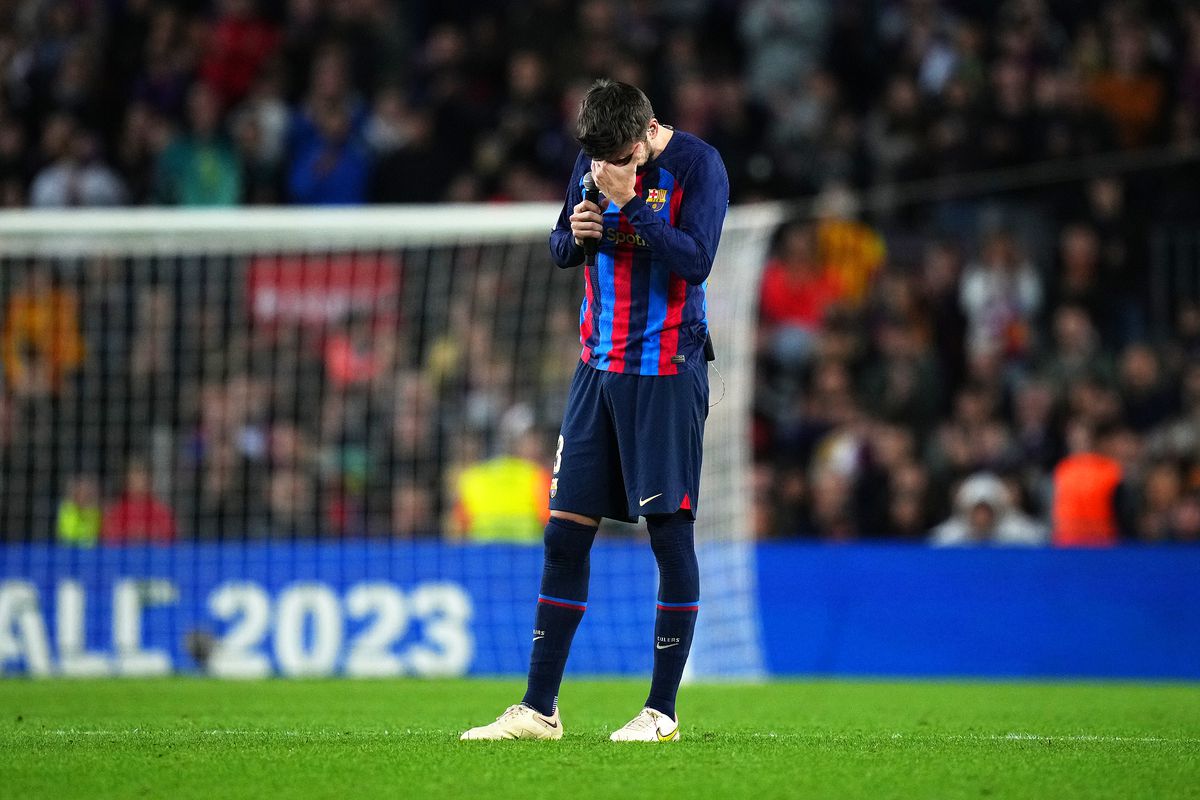 Gerard Pique, în lacrimi după ultimul meci pentru Barcelona