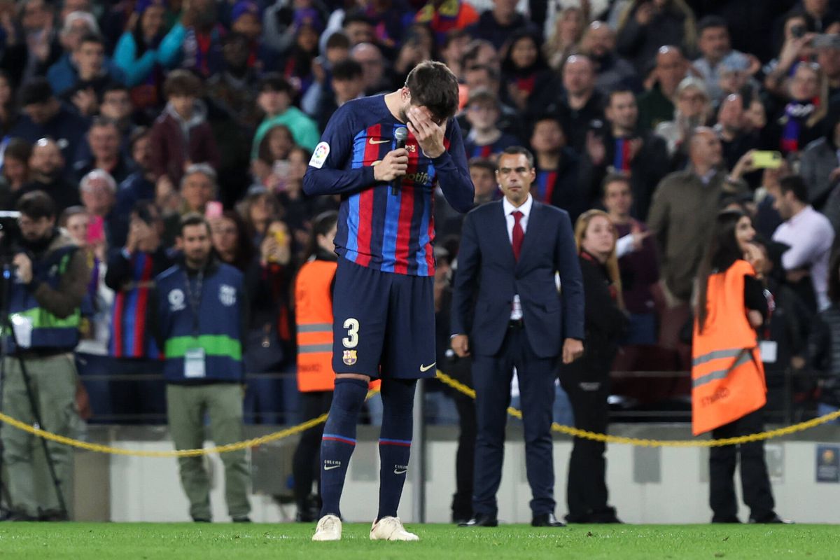 Gerard Pique, în lacrimi după ultimul meci pentru Barcelona