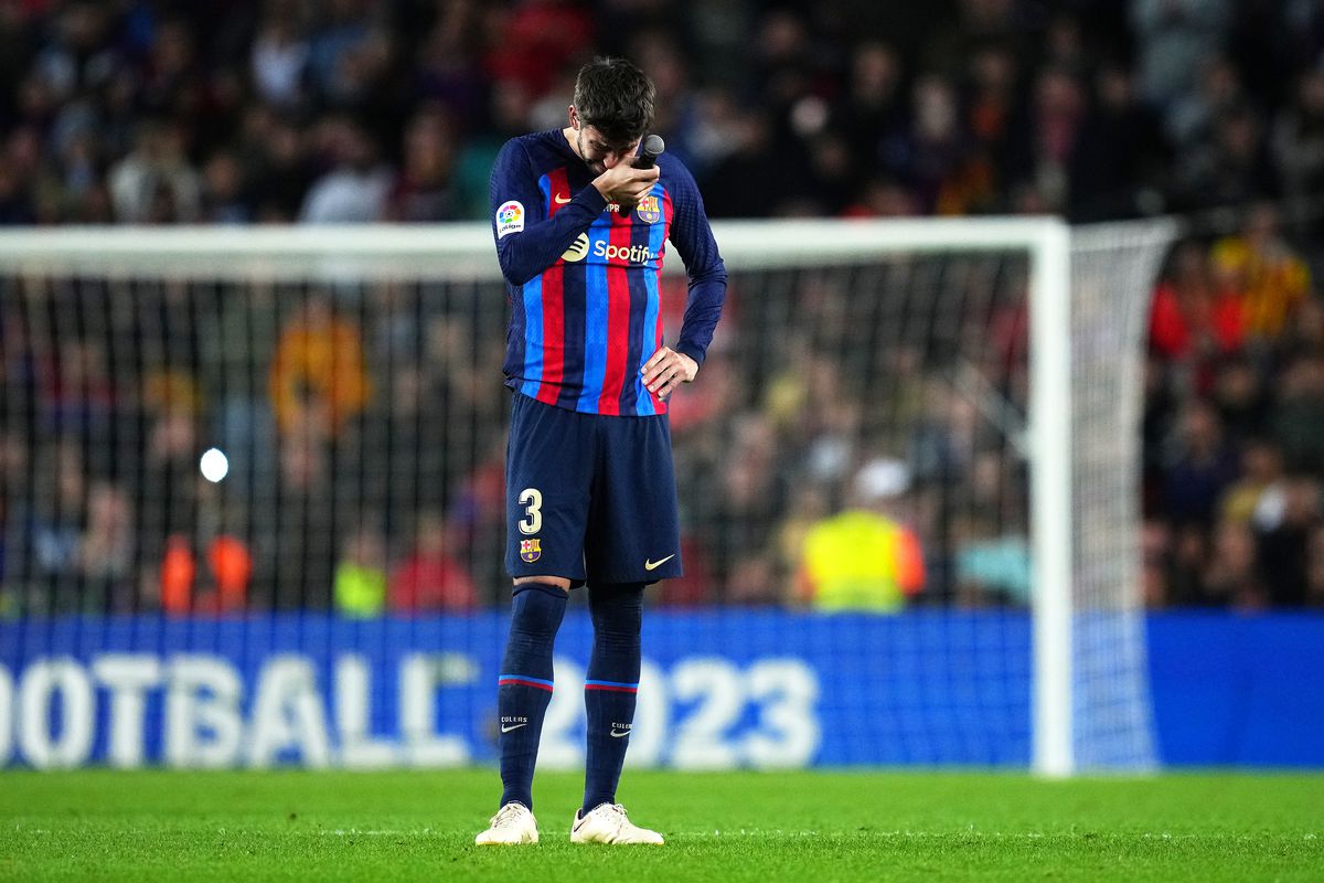 Gerard Pique, în lacrimi după ultimul meci pentru Barcelona