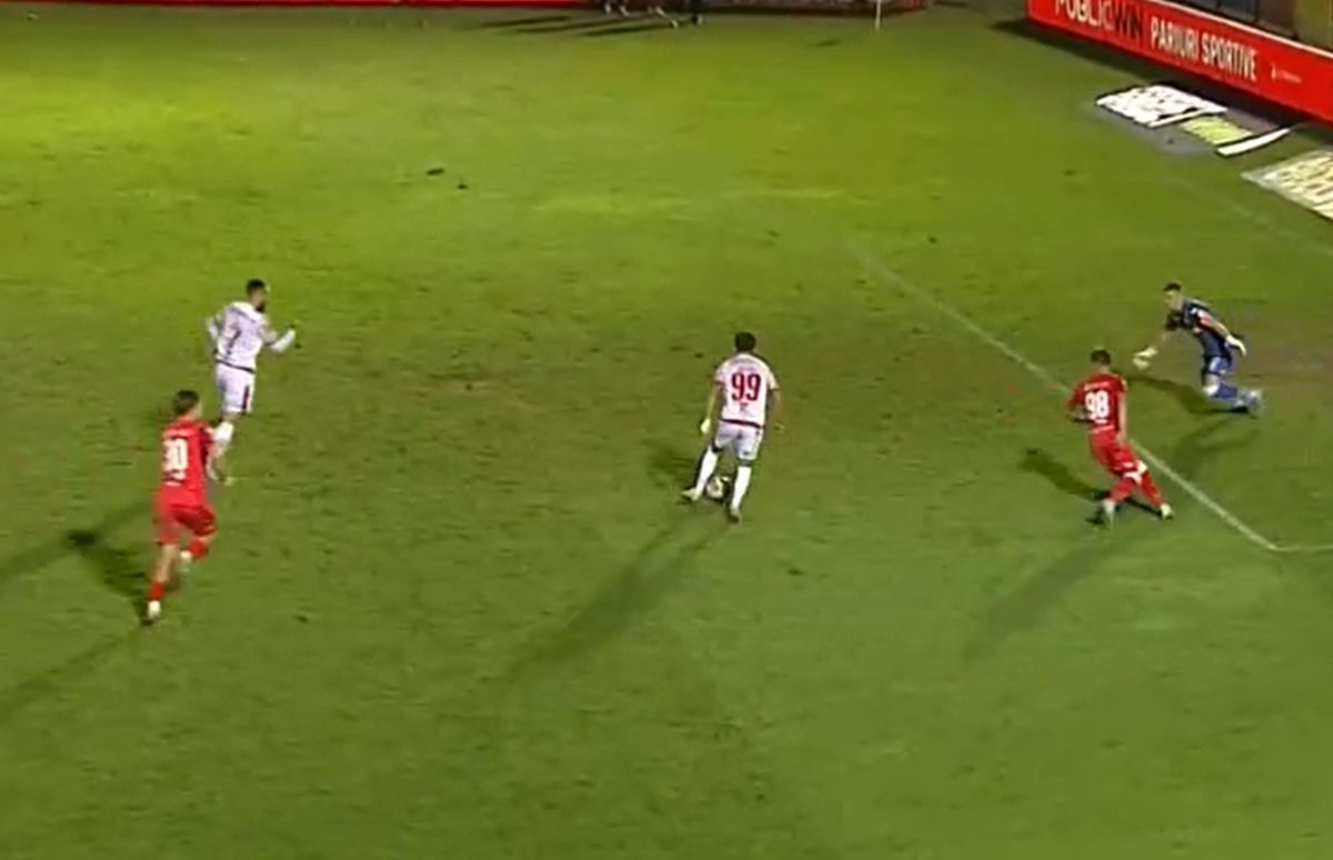 Ratare monumentală în UTA - Dinamo » Faza care putea schimba soarta meciului