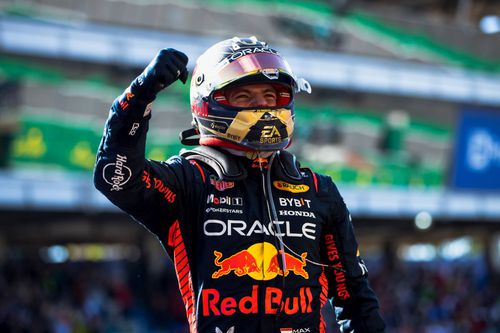 Max Verstappen după victoria din Brazilia Foto Imago