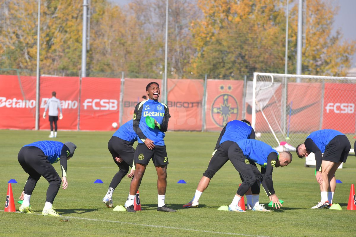 FCSB, antrenament oficial înaintea meciului cu Midtjylland