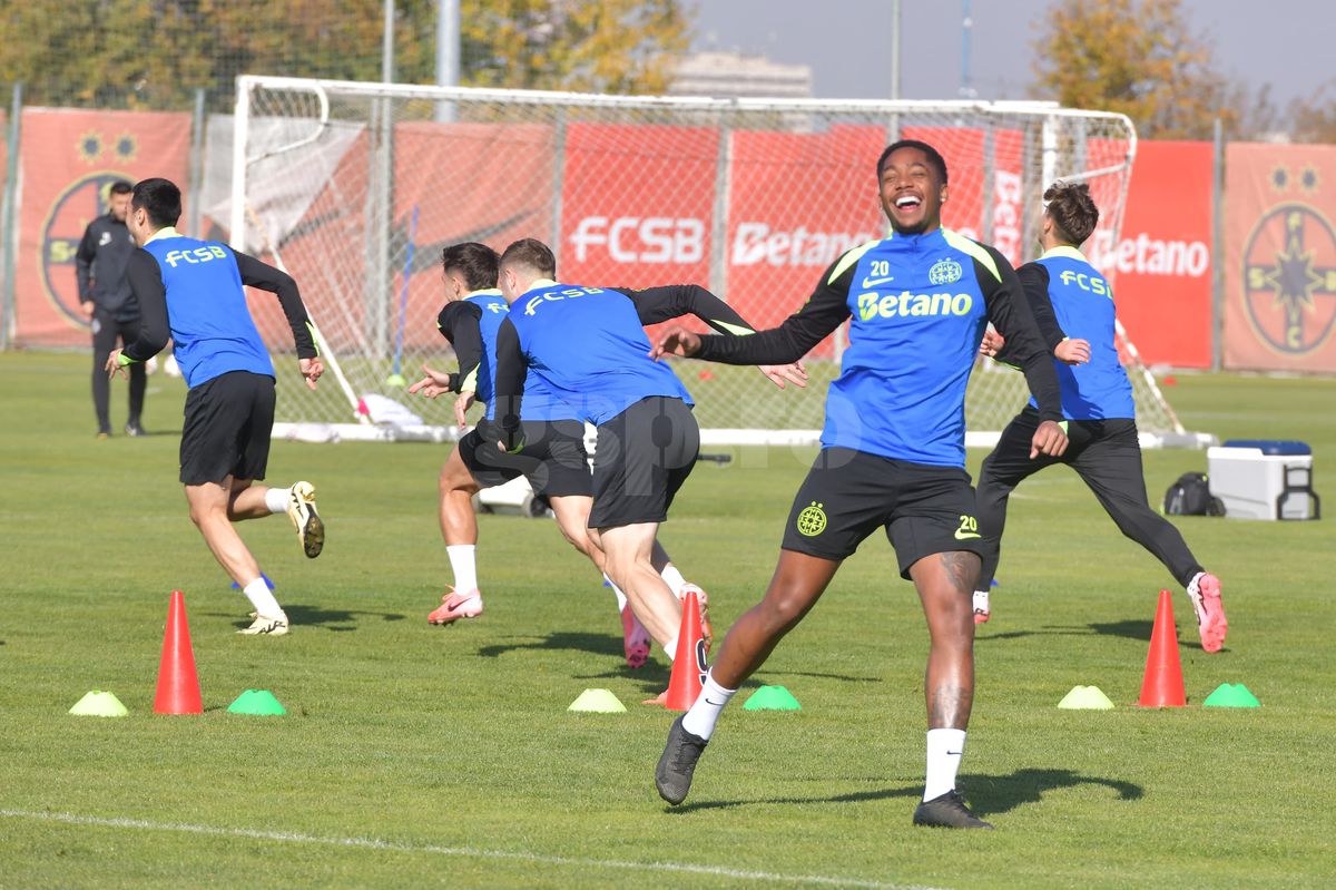 FCSB, antrenament oficial înaintea meciului cu Midtjylland