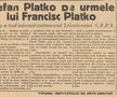 Istvan Platko a venit în România la recomandarea fratelui său