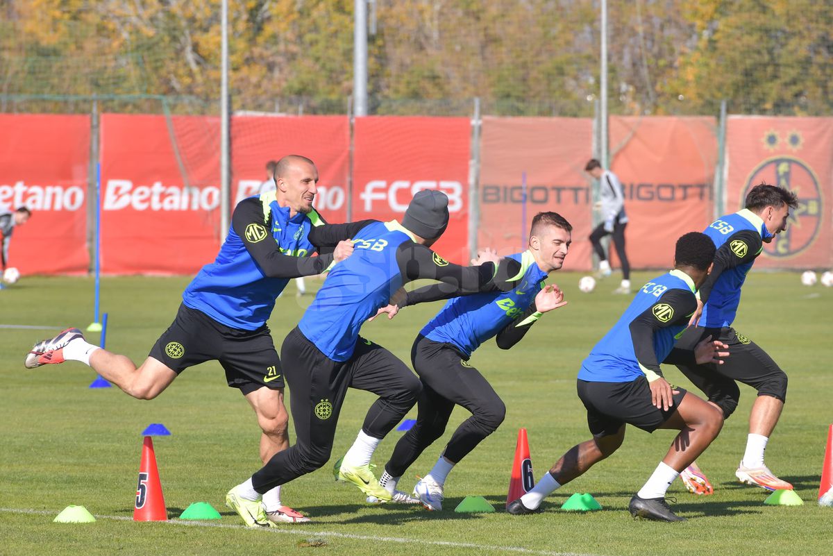 FCSB, antrenament oficial înaintea meciului cu Midtjylland