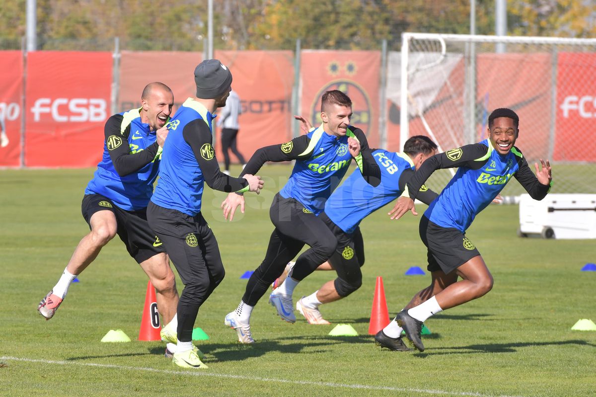 FCSB, antrenament oficial înaintea meciului cu Midtjylland