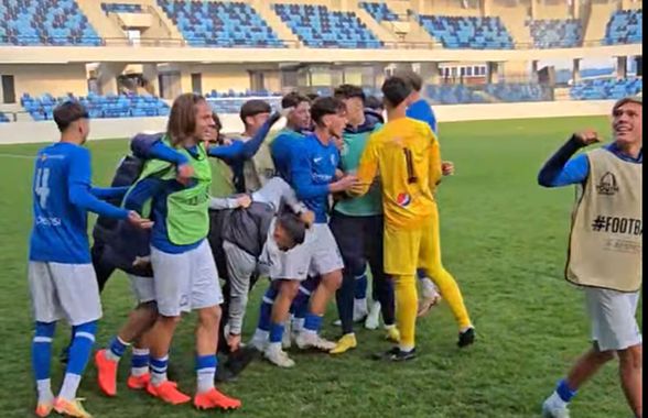 „Calificareee!” » Puștii lui Hagi au intrat în turul 3 al UEFA Youth League. Urmează un meci cât o finală