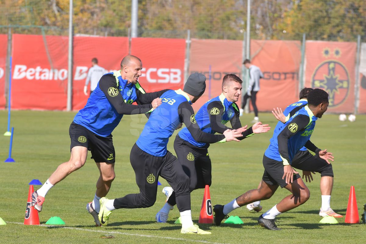 FCSB, antrenament oficial înaintea meciului cu Midtjylland