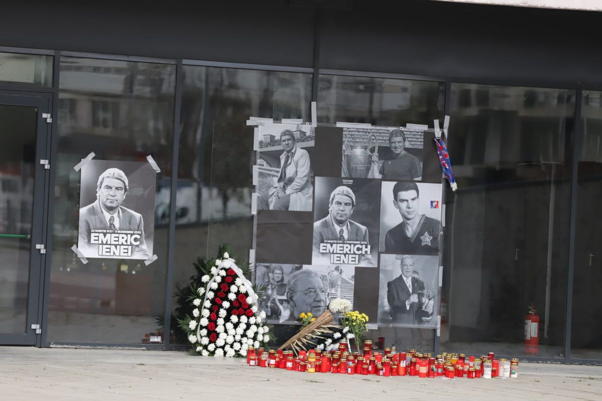 Fanii Stelei s-au strâns în Ghencea pentru a-l omagia pe marele Emeric Ienei » Imagini emoționante și de la Oradea