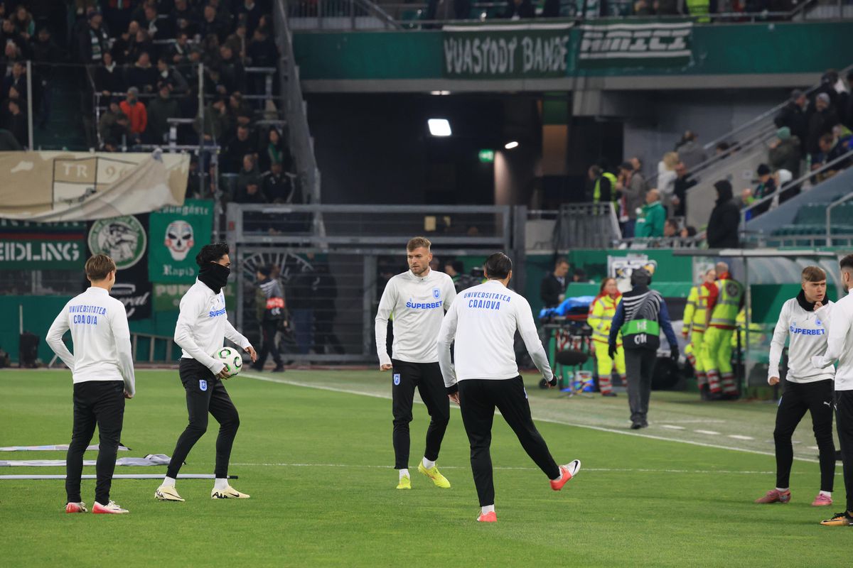 Imagini înainte de Rapid Viena - Craiova