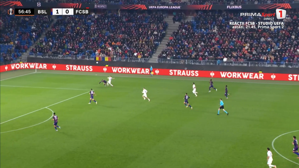 Golul superb marcat de Olaru în Basel - FCSB