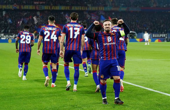 Ce a scris presa din Elveția după Basel - FCSB: „S-au împușcat singuri în picior. Nu au reușit să aprindă artificii ofensive”