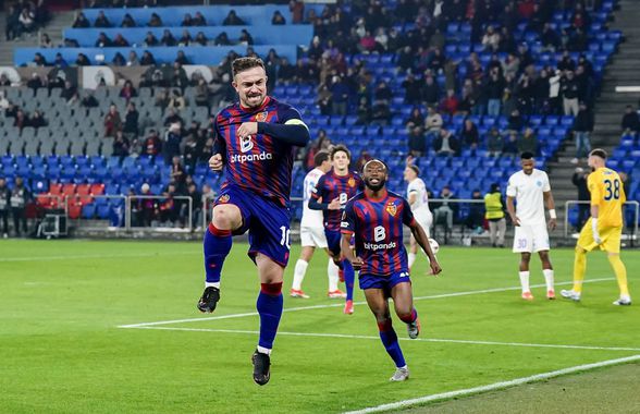 FCSB pierde cu Basel, după o evoluție extrem de curajoasă, în zece oameni » Olaru a reușit golul serii în Europa League
