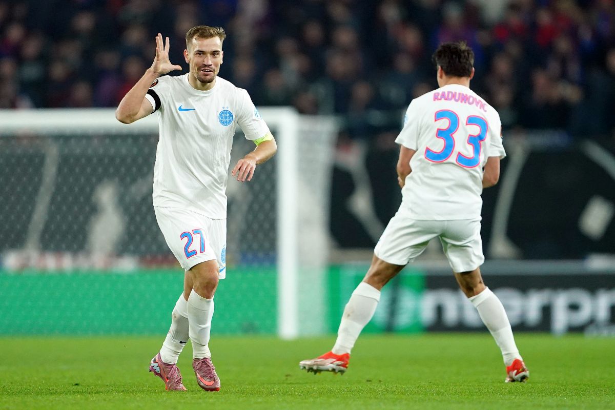 FCSB pierde cu Basel, după o evoluție extrem de curajoasă, în zece oameni » Olaru a reușit golul serii în Europa League