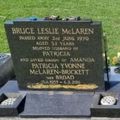 Mormântul vandalizat al lui Bruce McLaren