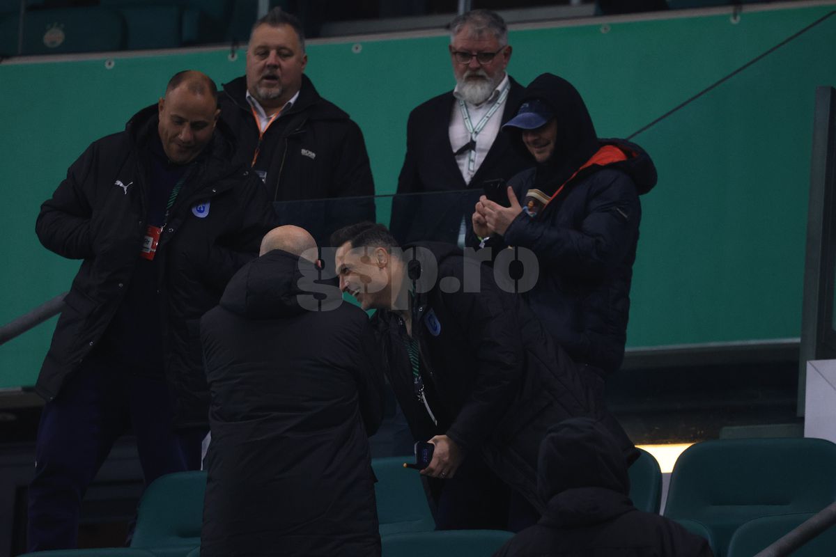 Mirel Rădoi la pauza meciului Rapid Viena - Universitatea Craiova