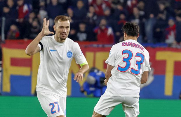 Darius Olaru, gol fabulos în Basel - FCSB, după ce a umilit un adversar