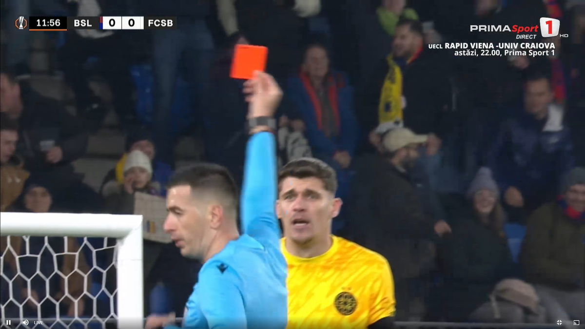 Ștefan Târnovanu, eliminat în Basel - FCSB