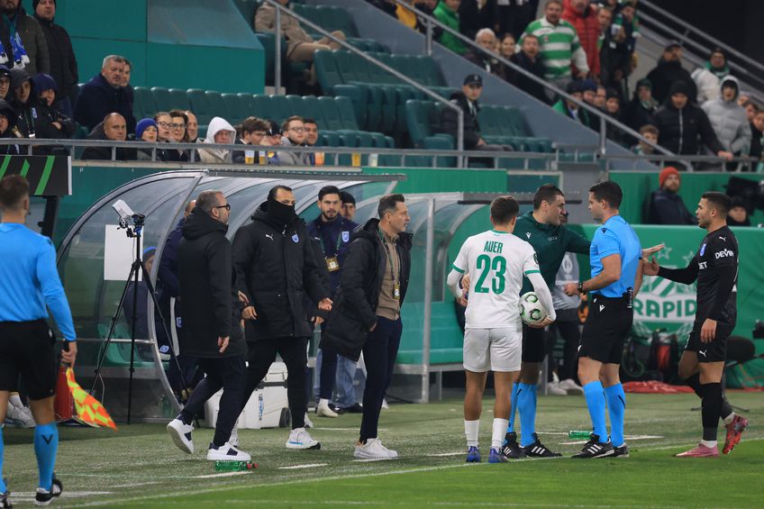 Mirel Rădoi a fost eliminat în Rapid Viena - Universitatea Craiova / Foto: Ionuț Iordache GSP