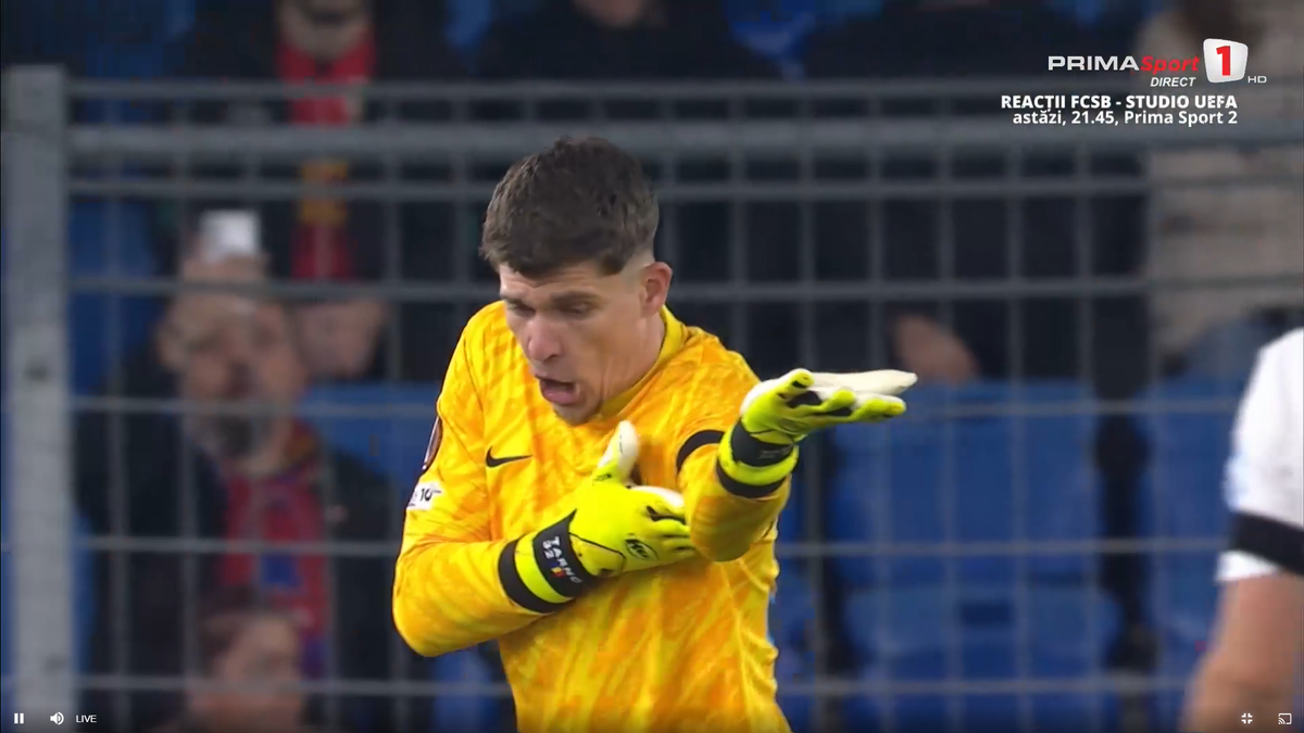 Ștefan Târnovanu, eliminat în Basel - FCSB