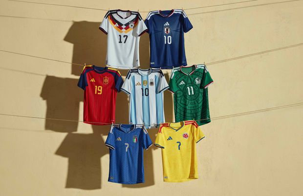 adidas lansează cea mai mare colecție de tricouri de fotbal pentru jocul de acasă pentru cele 22 de federații partenere, înainte de Cupa Mondială FIFA 26