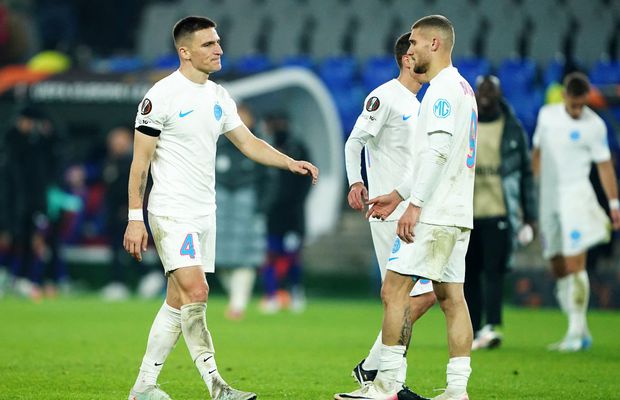 S-au prăbușit pe gazon după Basel - FCSB » Ce s-a întâmplat la final: Shaqiri a fost asaltat, ce a făcut românul Daniliuc