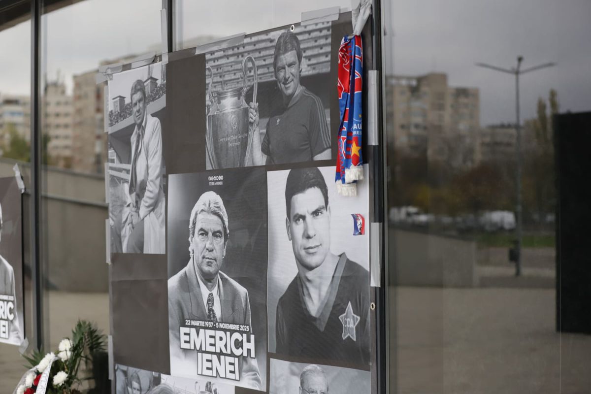 Zeci de candele la stadionul „Steaua”, la 24 de ore de la moartea lui Emeric Ienei