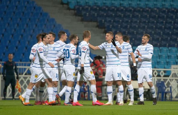 Dinamo Kiev, victorie în inferioritate numerică în Ucraina! Echipa lui Mircea Lucescu rămâne lider în campionat