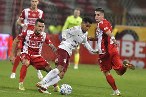 Cosmin Matei și Steliano Filip în Dinamo - Rapid 1-1 // foto: Imago Images