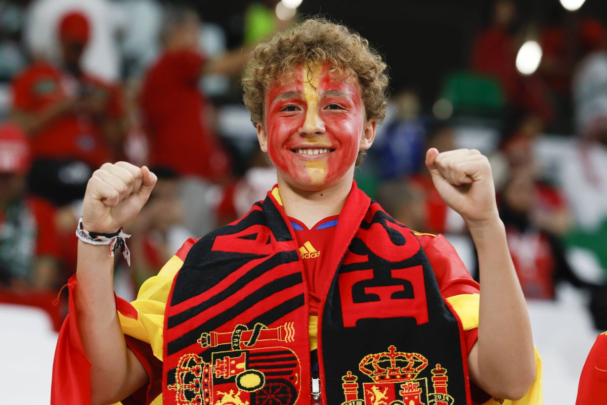 Maroc - Spania, spectacol în tribune