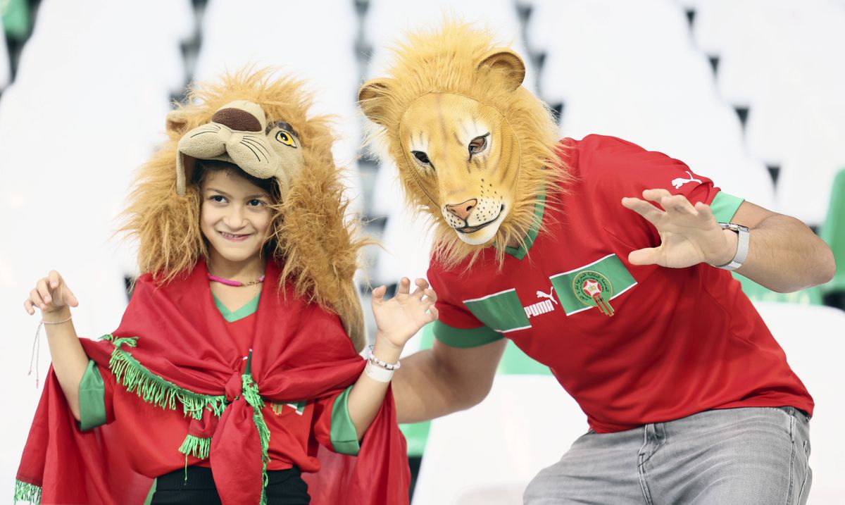 Maroc - Spania, spectacol în tribune