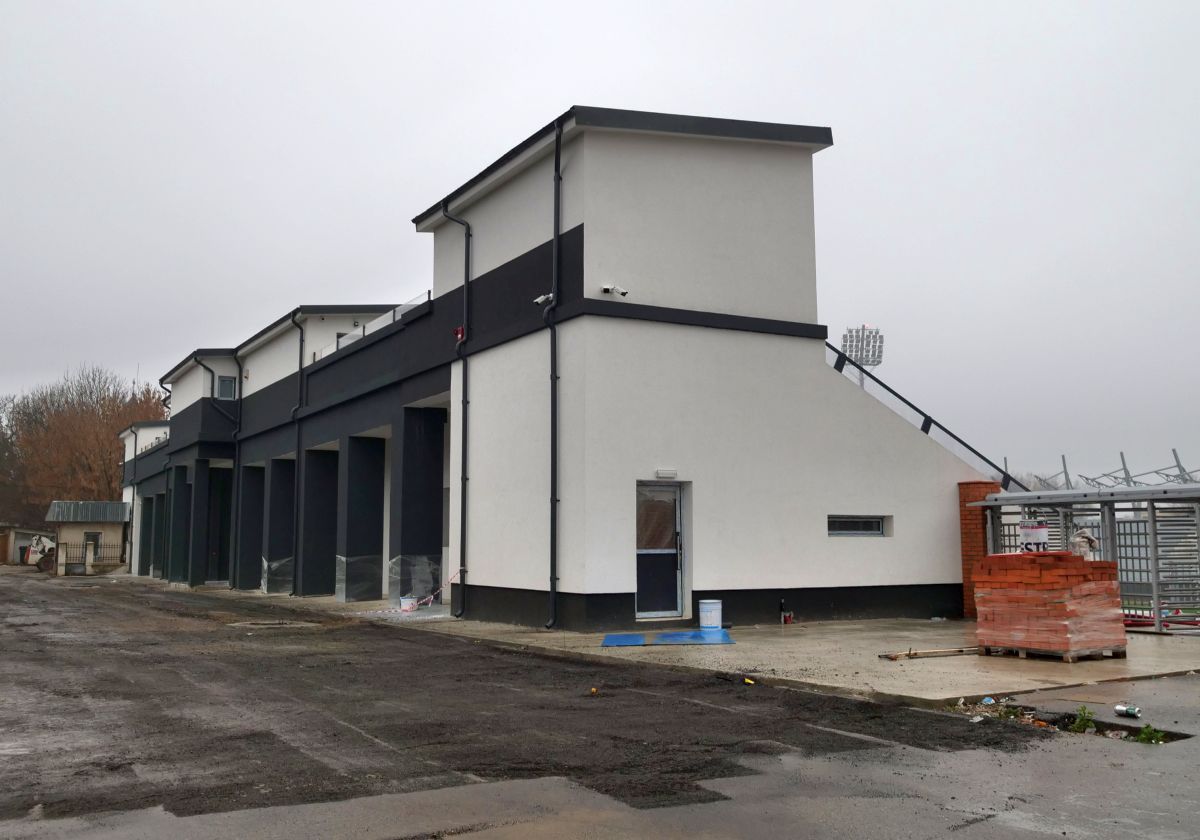 Imagini cu noul stadion al Chindiei Târgoviște - decembrie 2022
