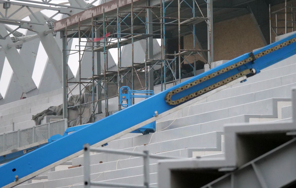 Imagini cu noul stadion al Chindiei Târgoviște - decembrie 2022