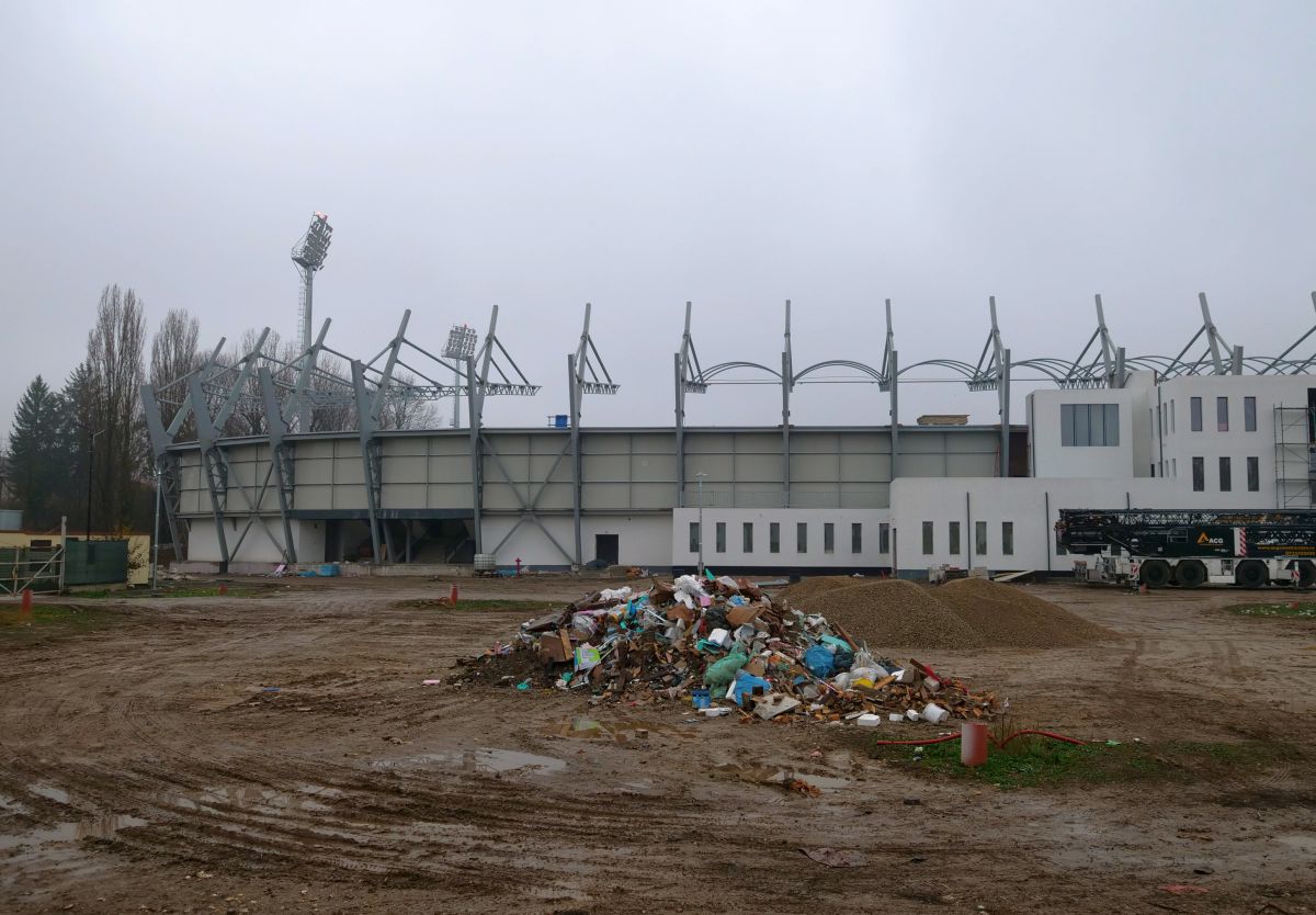 Imagini cu noul stadion al Chindiei Târgoviște - decembrie 2022