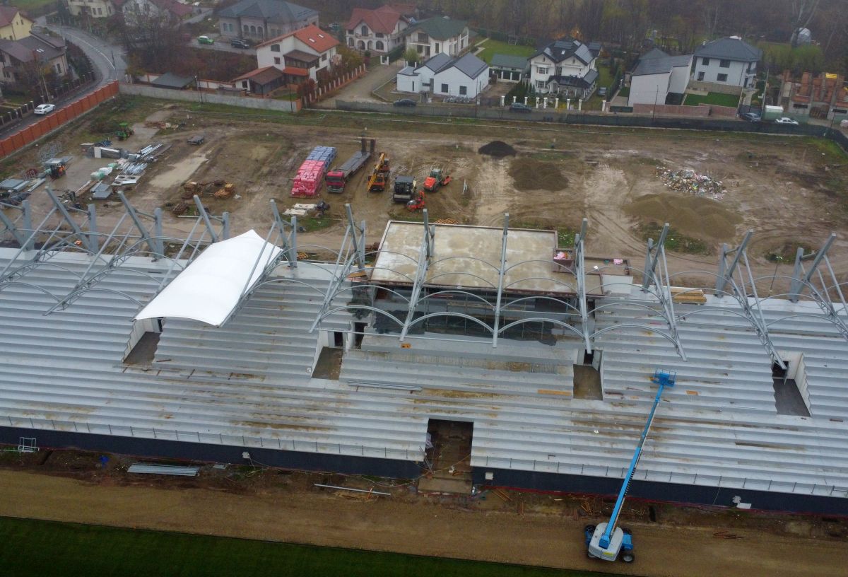 Imagini cu noul stadion al Chindiei Târgoviște - decembrie 2022