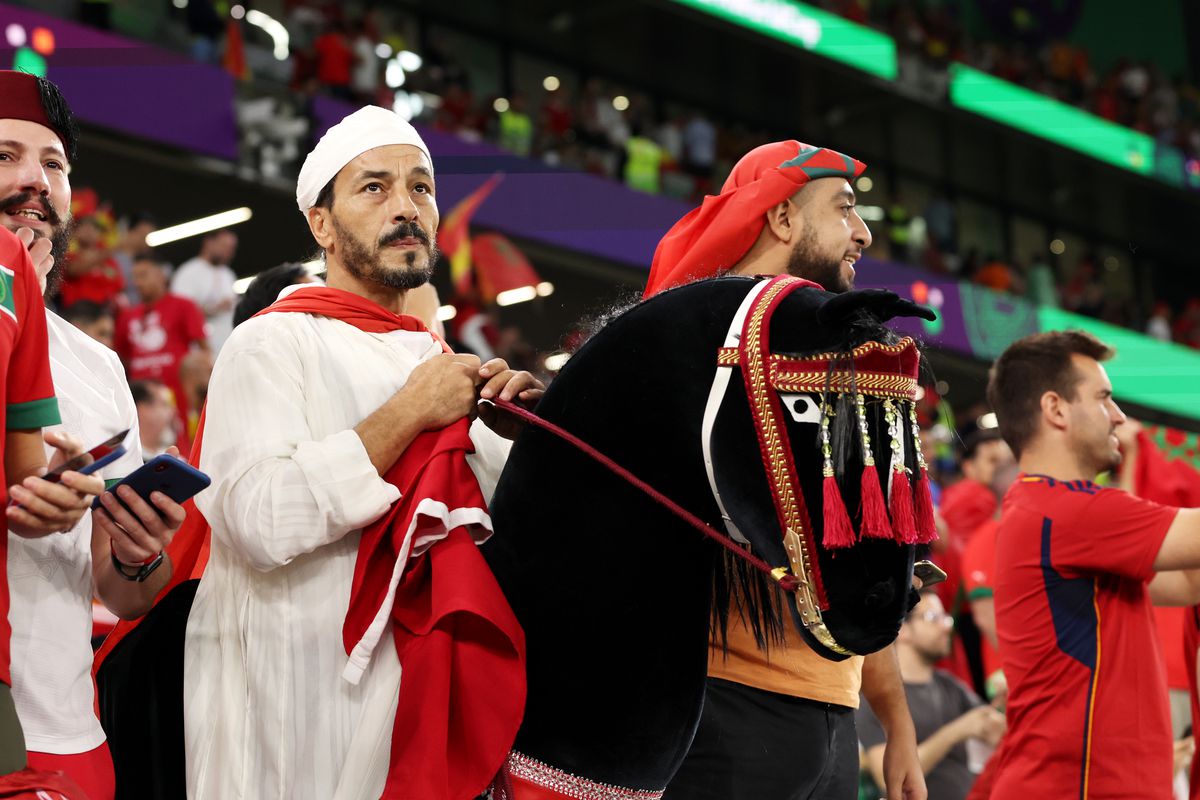 Maroc - Spania, spectacol în tribune