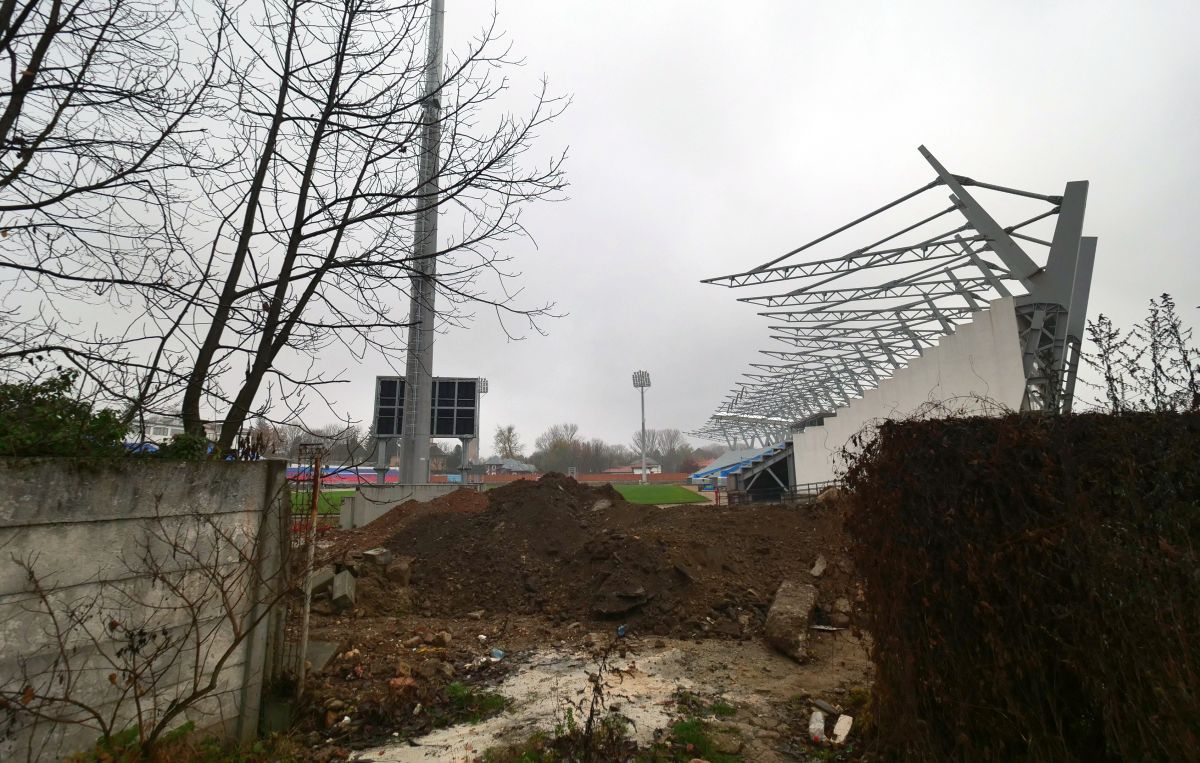 Imagini cu noul stadion al Chindiei Târgoviște - decembrie 2022