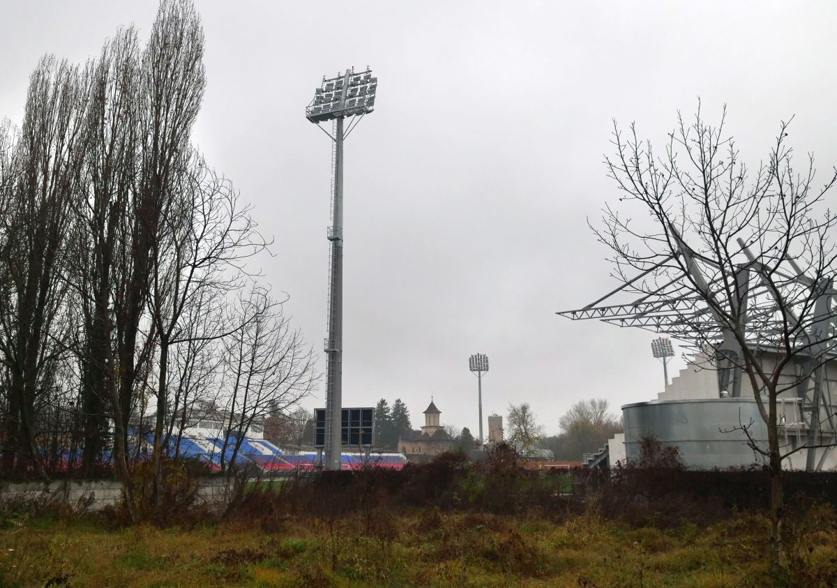 Imagini cu noul stadion al Chindiei Târgoviște - decembrie 2022