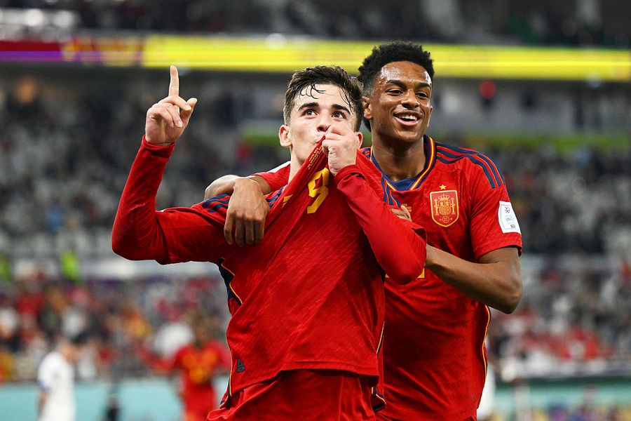 Gavi a înscris la Campionatul Mondial, în Spania - Costa Rica // foto: Guliver/gettyimages „Prințul” din vestiarul Spaniei » Luis Enrique, când a auzit de presupusa idilă a lui Gavi: „Vă place caterinca”