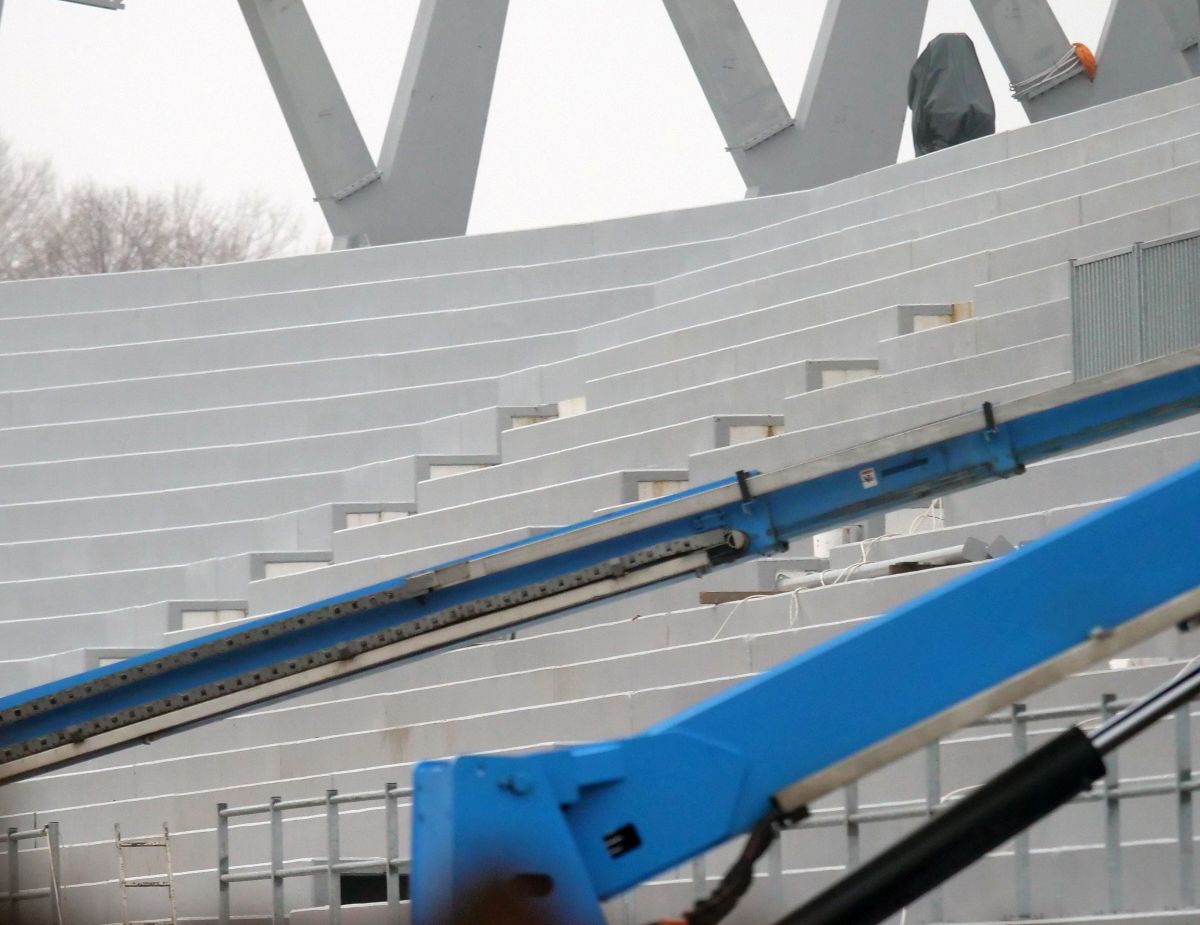 Imagini cu noul stadion al Chindiei Târgoviște - decembrie 2022