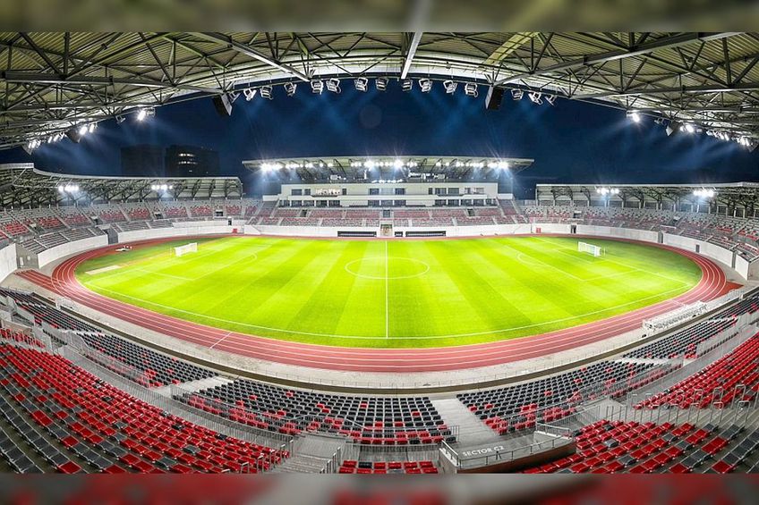 Așa arată noul stadion din Sibiu // sursă foto: Facebook @ Primăria Municipiului Sibiu