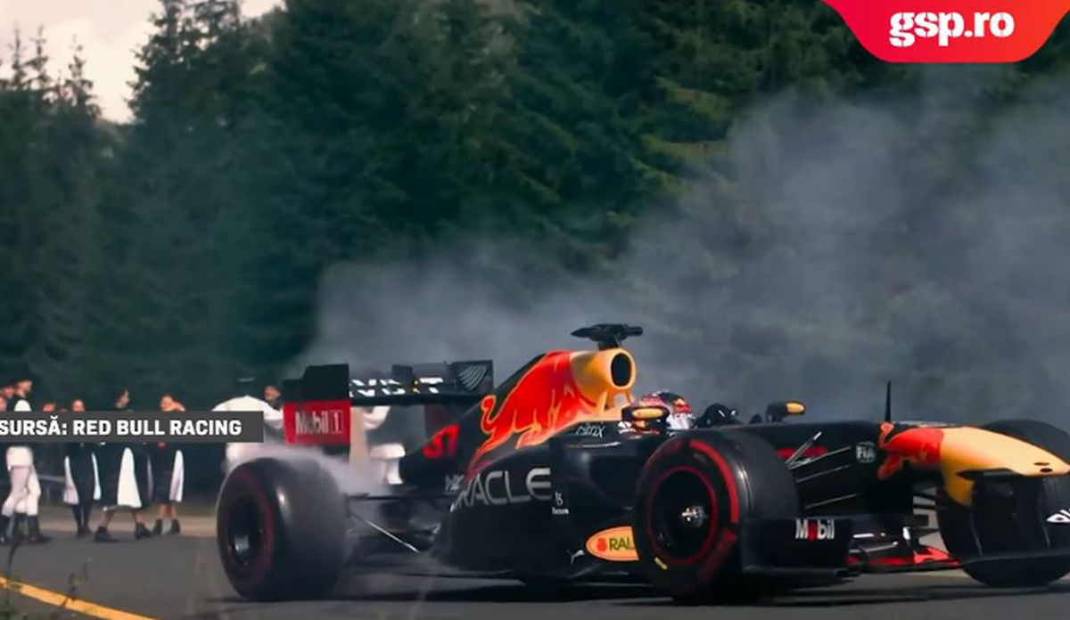 Ce se întâmplă când monopostul F1 al lui Vettel e blocat de o nuntă pe Transalpina? Cadre memorabile filmate pe cea mai înaltă șosea din România 