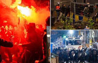 Marocanii au făcut prăpăd pe străzile din Belgia și Spania » Calificarea în „sferturile” Mondialului a declanșat haosul