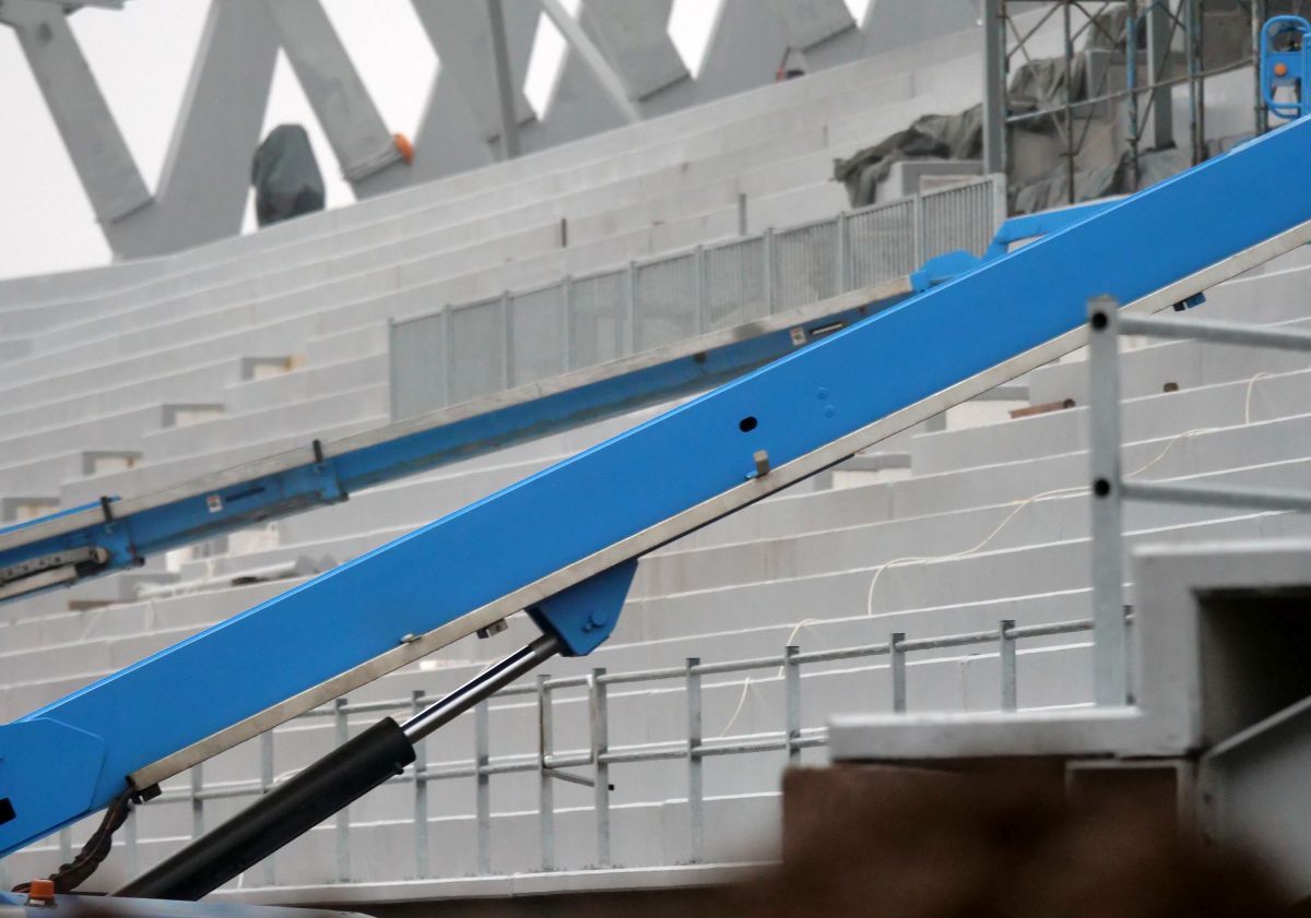 Imagini cu noul stadion al Chindiei Târgoviște - decembrie 2022