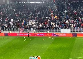 Nu au ținut cont de părerea liderului galeriei sau de vreme » Jucării aruncate în apă la Rapid - CFR Cluj