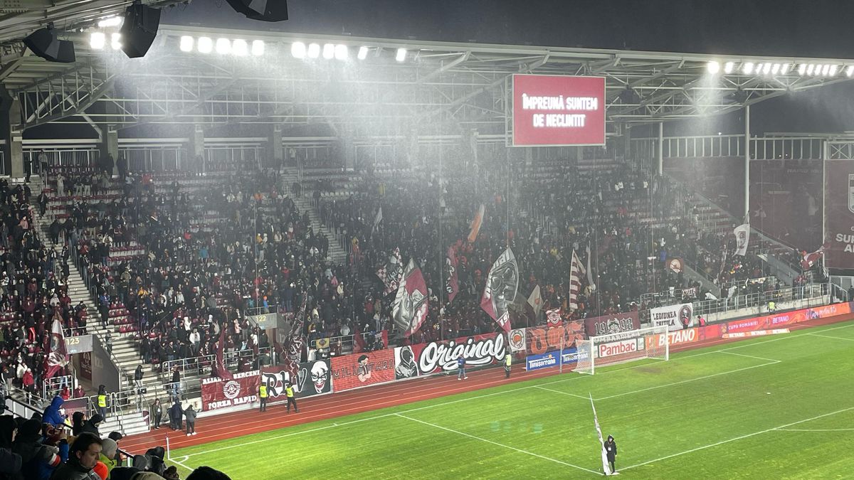 Rapid - CFR Cluj, atmosfera din tribună