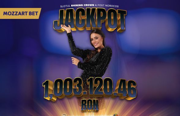 O doamnă norocoasă din Neamț câștigă Jackpot-ul de peste 1 milion de lei la Mozzart Bet