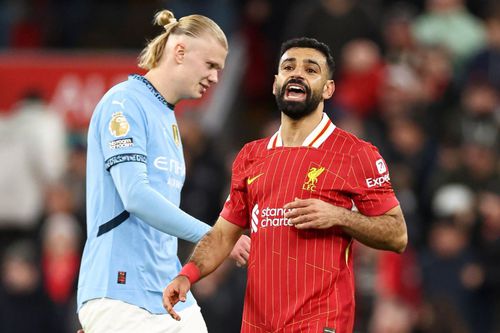 Mohamed Salah are cu un gol mai mult deât Erling Haașland în fruntea topului marcatorilor din Premier League / Foto: Imago