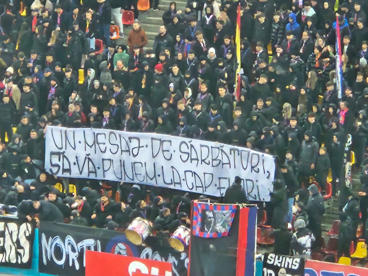 Scenografii în derby-ul FCSB - Dinamo (6 decembrie)