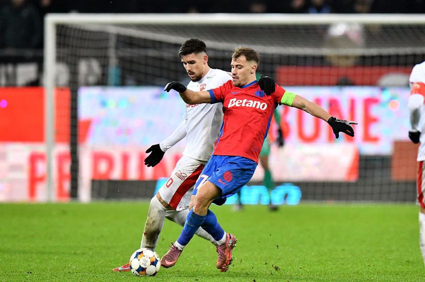 Darius Olaru, în acțiune în FCSB - Dinamo // foto: Cristi Preda (GSP)